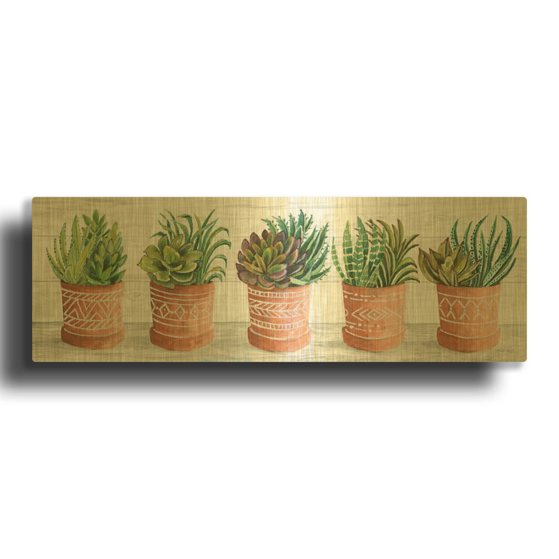 " Terracotta Pots II " by Cindy Jacobs, 48"x16"