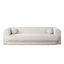 Canapé Form en tissu bouclé ivoire avec (2) boules décoratives-94086536