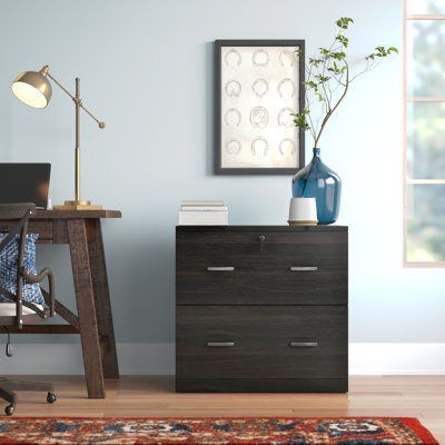 2-Drawer File Cabinet with Lock and Keys, Vertical Storage Filing Cabinet with Hanging Bar for Letter Size, Home Office