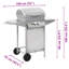 Symple Stuff 2 - Burner Portable Liquid Propane Gas Grill
