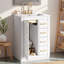 Meuble-lavabo avec lavabo en céramique, 1 armoire et 3 tiroirs-296752855
