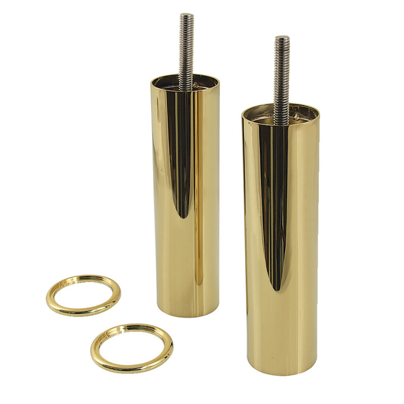 Pieds d'extension Kingston Brass VPBL514887, laiton brossé, Laiton poli