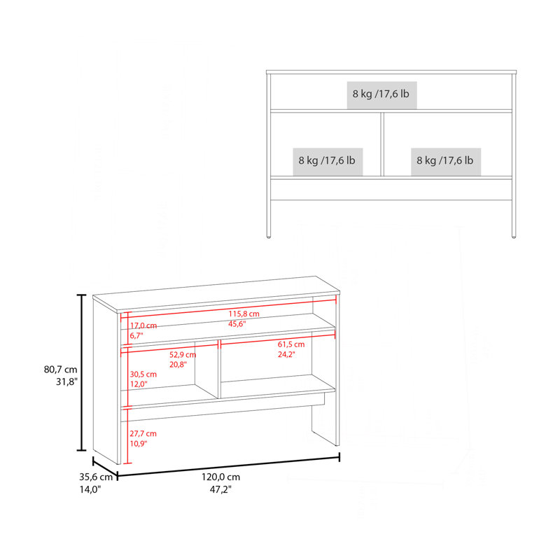 Stylish Console Table With Ample Storage And Display Options For A Clutter-Free And Elegant Living Space, White