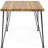 Tindley Acacia Solid Wood Top Metal Base Dining Table