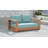 Gazel 63'' Wide Teak Loveseat with Cushions-86504257