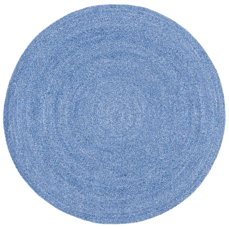 Wantaugh Hand Woven Performance Solid Color Rug, Round 8'