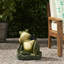 Pied de parasol grenouille en béton - Modèle, 35,6 cm x 33,1 cm x 38,4 cm, 27,3 kg, 50,2 cm x 44,5 cm x 44,5 cm, 28 kg, Béton, Profondeur, Largeur, Hauteur 38,4 cm, Poids du colis