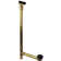22" 17 ga. Tip-Toe Bathtub Leg Drain Assembly with Linear Overflow on Ball Joint