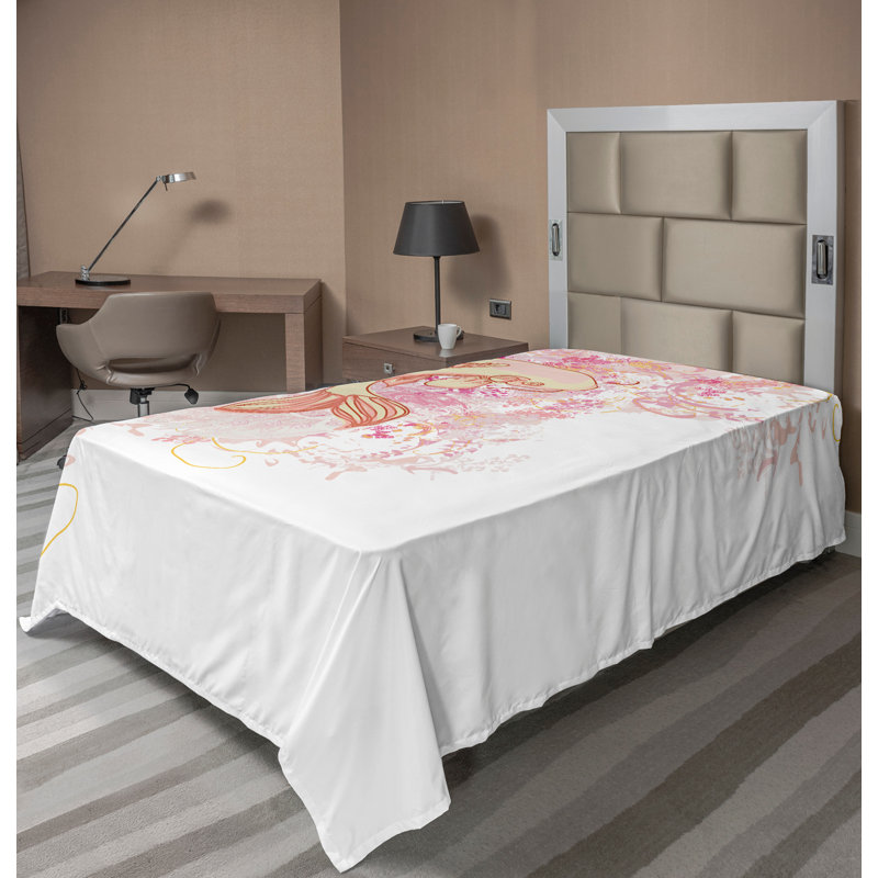 Drap plat Ambesonne, Drap plat pour lit simple