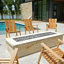 Chaise berçante d'extérieur en bois massif Gatesville
