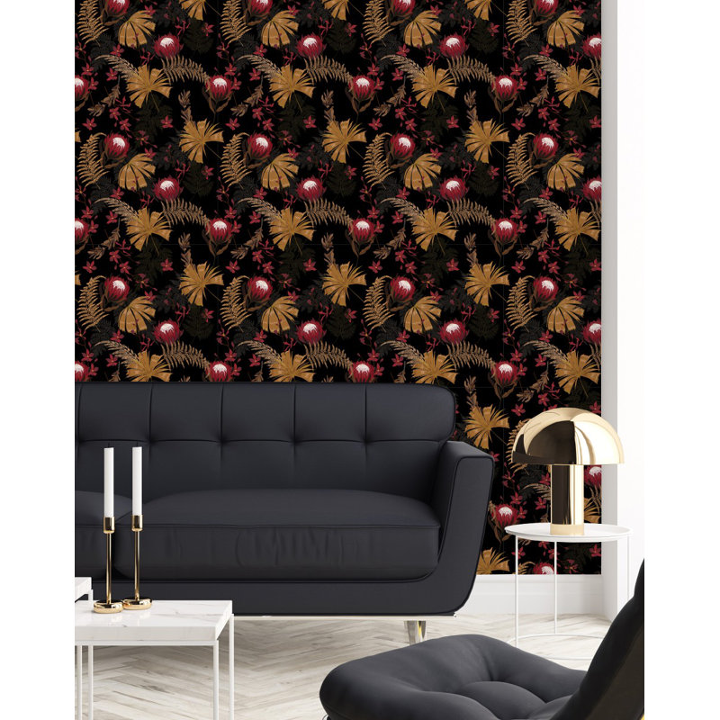 Kinzee Floral Tile, 2.08' W x 18.75' L