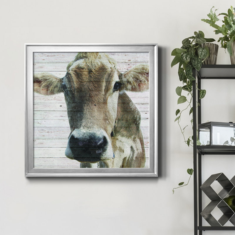 Maude - cadre photo, impression sur toile, Encadrement argenté, H 26,5 po x l 26,5 po x P 1,5 po
