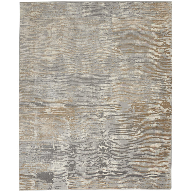 Tapis gris / beige Kenwood, Rectangle 8 pi x 10 pi