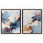 A Symphony in White I & II, ensemble de décorations murales imprimées en acrylique encadrées par Art Remedy, cadre doré, 16 x 20-135309557-135309547