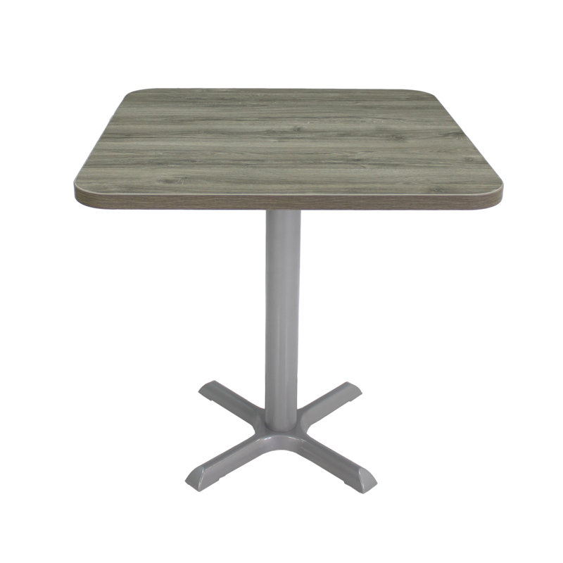 Table de pause carrée 30 po L, gris, gris