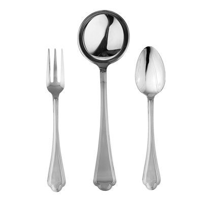 Leonardo 3 Piece Stainless Steel Hostess Set