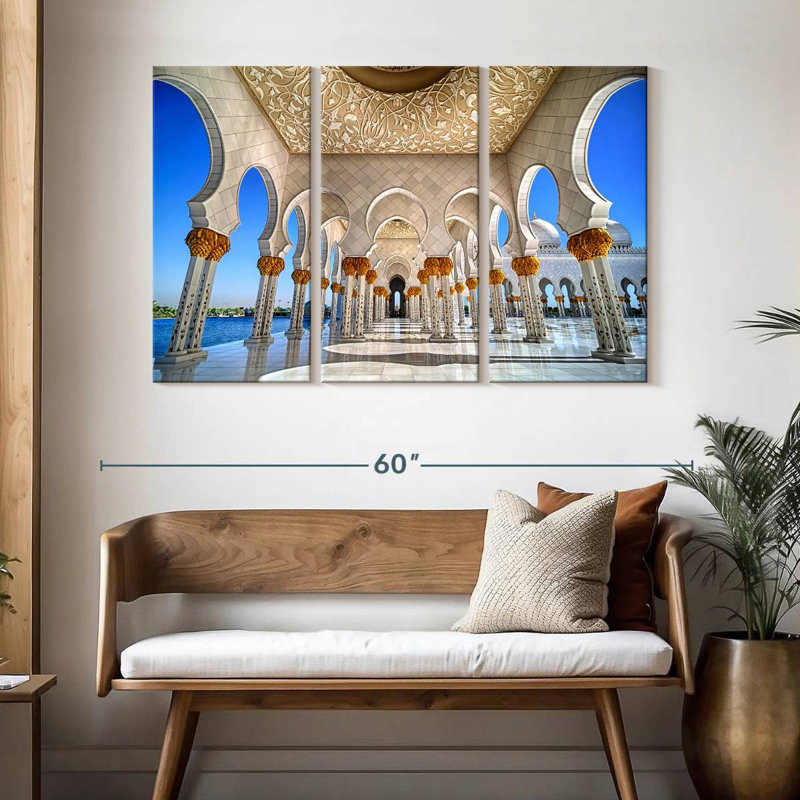 Nicci Elegant Sheikh Zayed Mosque, 32" H x 50" W