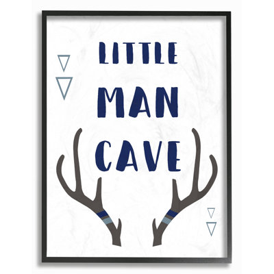 "Little Man cave panache", art textuel typographique