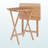 Ilsefriede 2-Piece Foldable Snack Table Set in Natural Finish, 25.93" H X 18.91" L X 14.41" D-1738287278