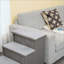 Small Dog Steps For Bed And Sofa, Pet Stairs With Soft Cushions, Removable Washable Covers