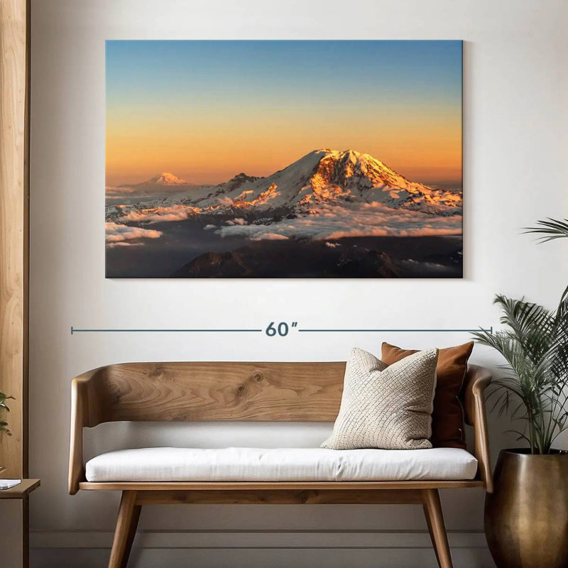 Alvord Winter Cascade Range, 34" H x 51" W