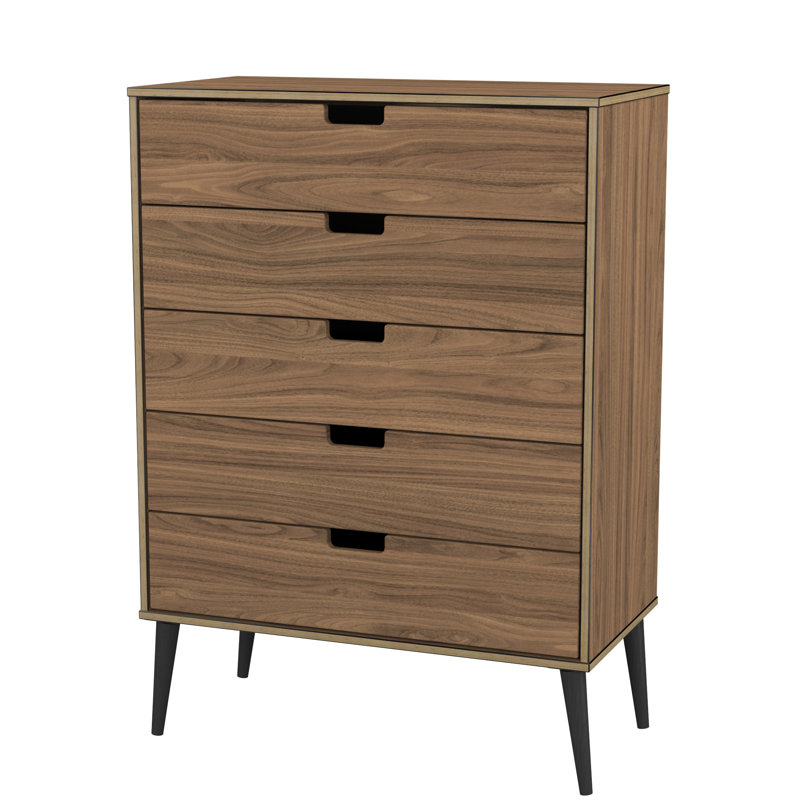 Peaks 77cm W 5 - Drawer Chest of Drawers