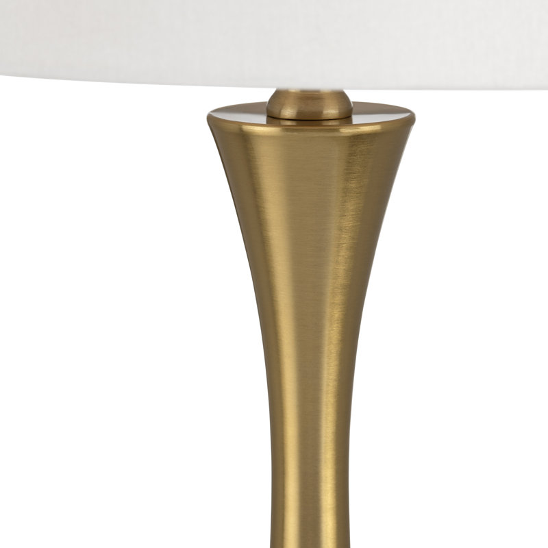 Ensemble de 2 lampes de table en métal avec abat-jour, Or