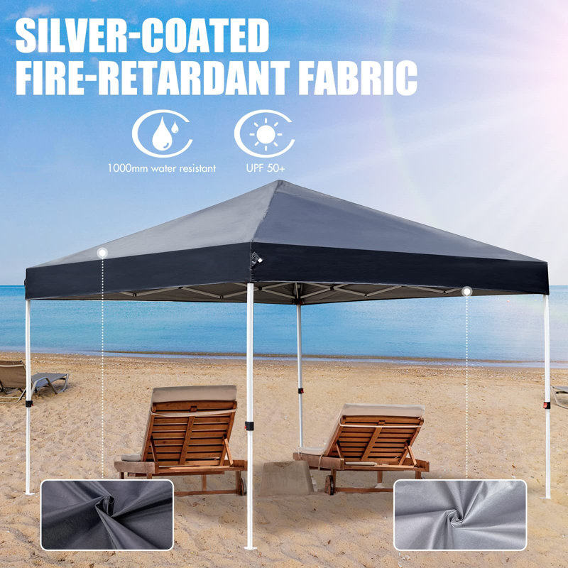 Outdoor Pop Up Gazebo, 206cm H x 300cm W x 300cm D