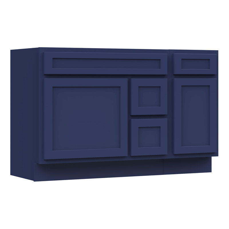 51'' Single Bathroom Vanity Base Only, Blue