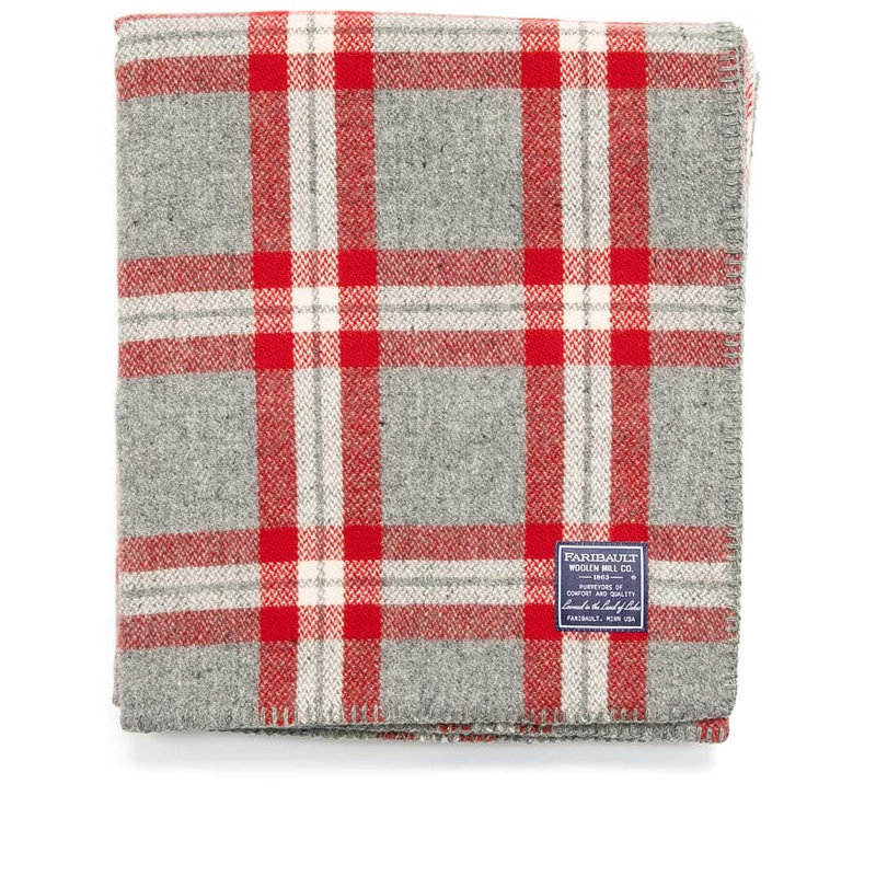 Hand Woven Blanket, Red, 80" x 96"