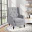 Manual Reclining Upholstered Wingback Armchair-1925596912