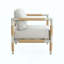 Fauteuil d'extérieur en aluminium avec coussins épais