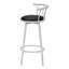 Tabouret de bar, ensemble de 2, pivotant, hauteur de bar