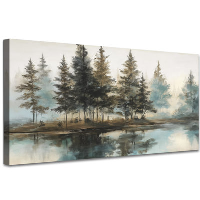 Art mural sur toile Misty Forest