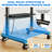 Rolling Tv Stand With Power Outlet For 40-75 Inch Tvs, Portable Tv Stand On Wheels Up To 110 Lbs