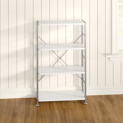 Cabrini 119.5cm H x 76cm W Metal Standard Bookcase