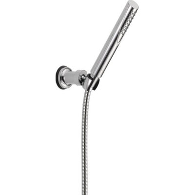 Delta Faucet Trinsic Single Spray Wall-Mount Hand Shower, Hand Held Shower with Hose, Chrome Handheld Shower Head, Slide Bar Hand Shower, Handheld Shower, Chrome