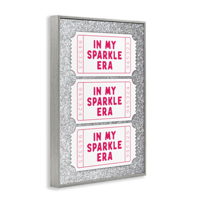 My Sparkle Era Ticket Stubs Framed Giclee, design by Lettered and Lined