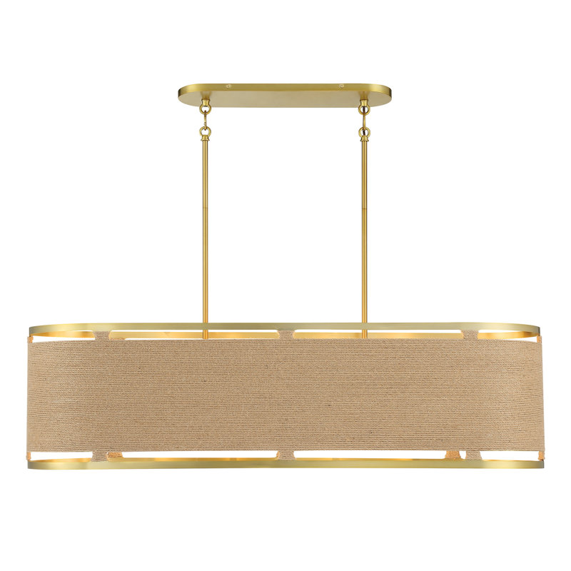 Windward Passage 8 - Light Kitchen Island Pendant, Soft Brass