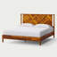 Lit plateforme en bois massif avec tête de lit rustique Ethan-487659443-521064909