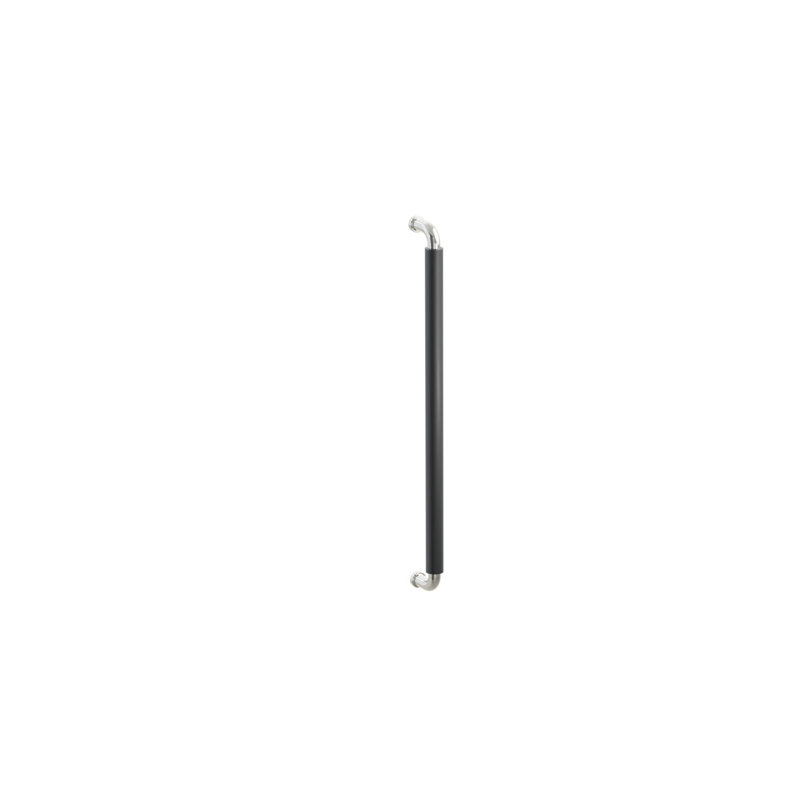 Poignée pour appareil électroménager 18 po Emtek, Nickel poli / noir mat