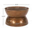 Table basse en métal martelé-982213856