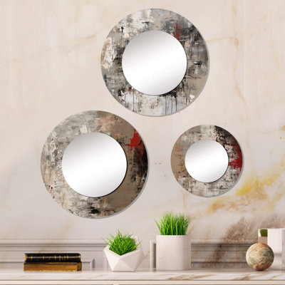 Ellesia Metal Round Mirror