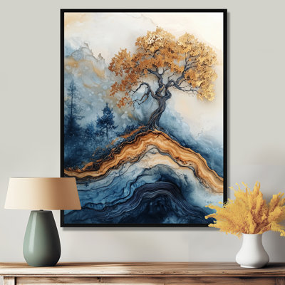 «Moishi Aqua Infinite Golden Tree Of Life II», impressions sur toile