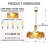 Vintage 8 - Light Dimmable Amber Empire Chandelier