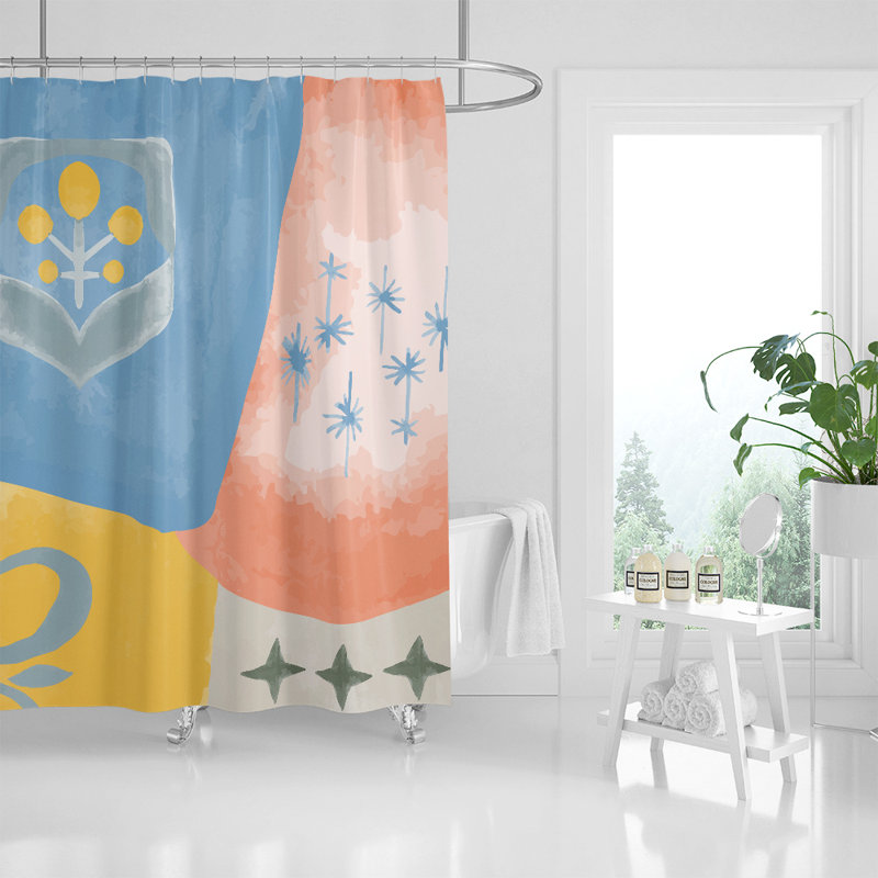 Rideau de douche simple Falk, H 93 po x l 70 po