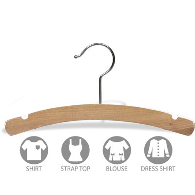 Hailey Wood Standard Hanger for Dress/Shirt/Sweater