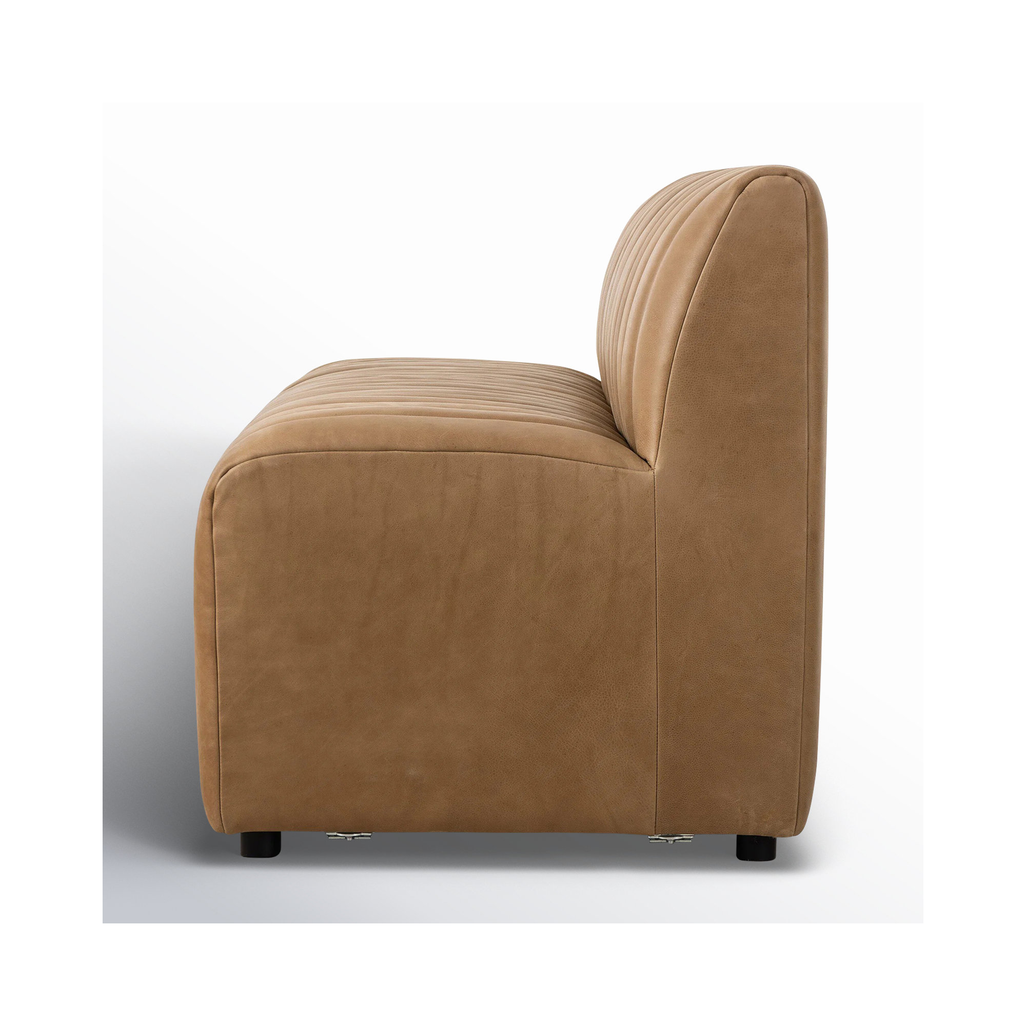Brandt Bench, Palermo Drift Genuine Leather, 31.5" H x 72" W x 28" D