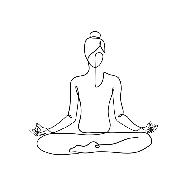 «Yoga Namaste Square», reproduction sur toile tendue, H 12 po x l 12 po x P 1,5 po, Cadre noir