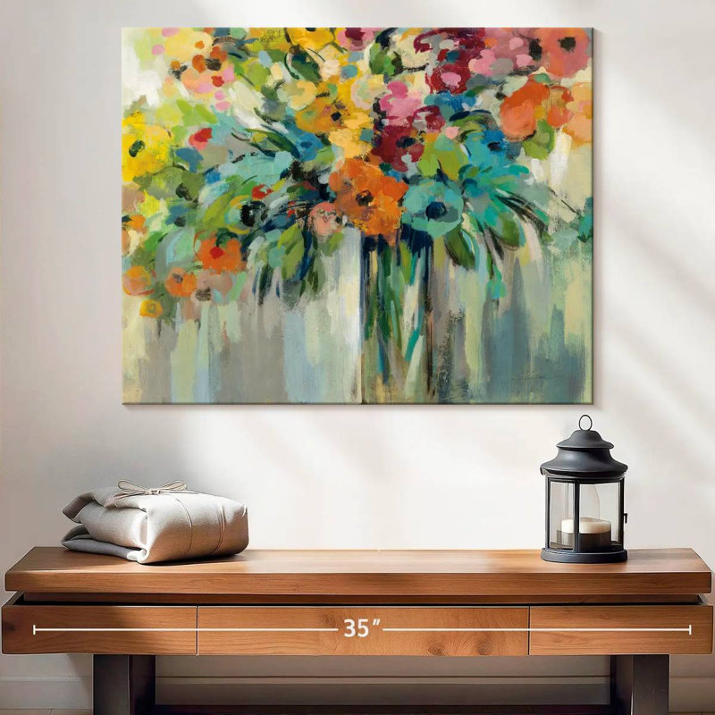 " Cloud Of Flowers ", 20" H x 25" W x 1.25" D